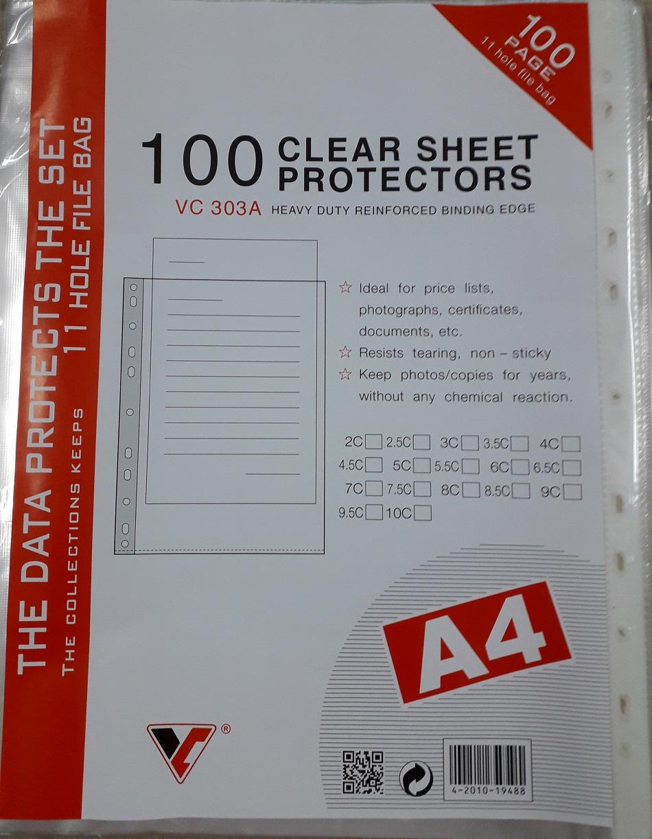 combo 3 xấp Bìa Nilon lỗ 320 gr ( xấp / 100 cái ) ( xấp / 320 gr)