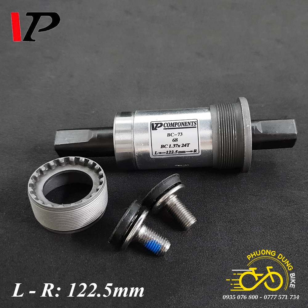 Trục giữa cốt vuông bạc đạn xe đạp VP BC73 - Nhiều Cỡ