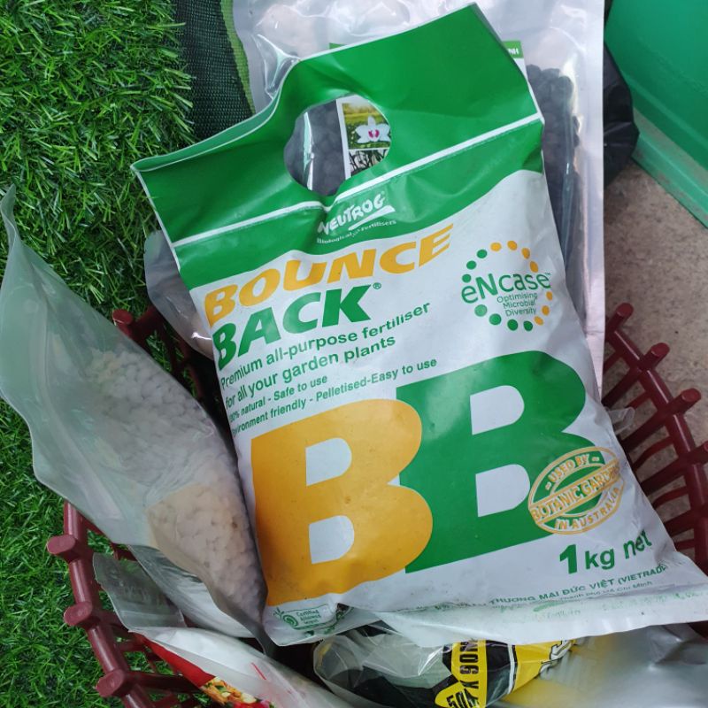 Phân bón bounce back hữu cơ cao cấp,phân bón lan,gói 1kg, phân cá