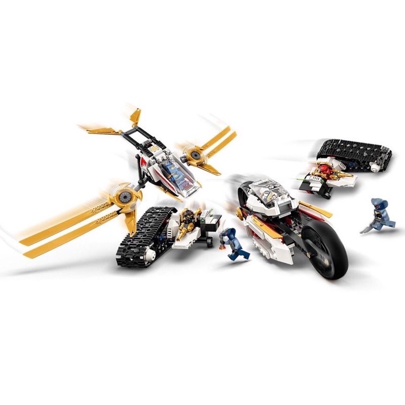 Lắp ráp 71739 - BL 60081 ( Xếp Hình Ninja Xe Đua Địa Hình Sóng Âm 767 Mảnh )