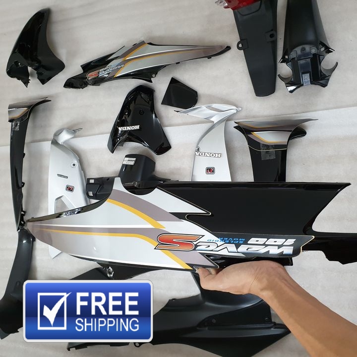 [MIỄN SHIP - TẶNG TEM] Bộ dàn áo MÀU ĐEN cho xe Wave RS - Wave Anpha -Wave S100 đời 2006 - 2016