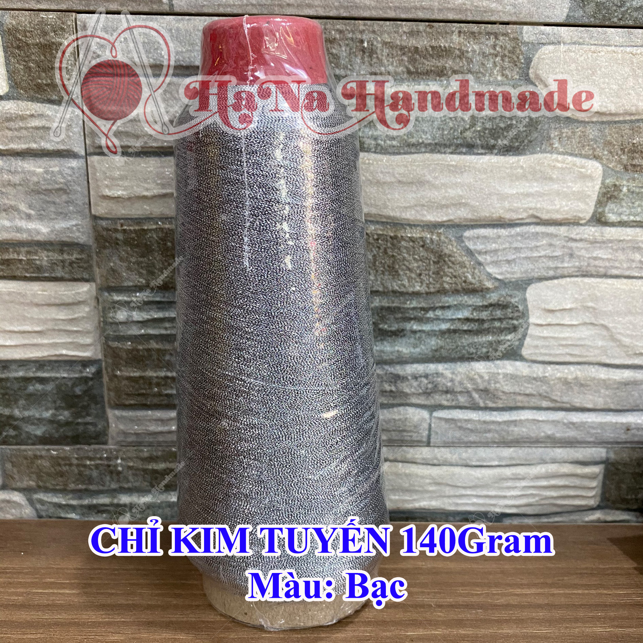 Chỉ kim tuyến móc kèm cuộn 140g
