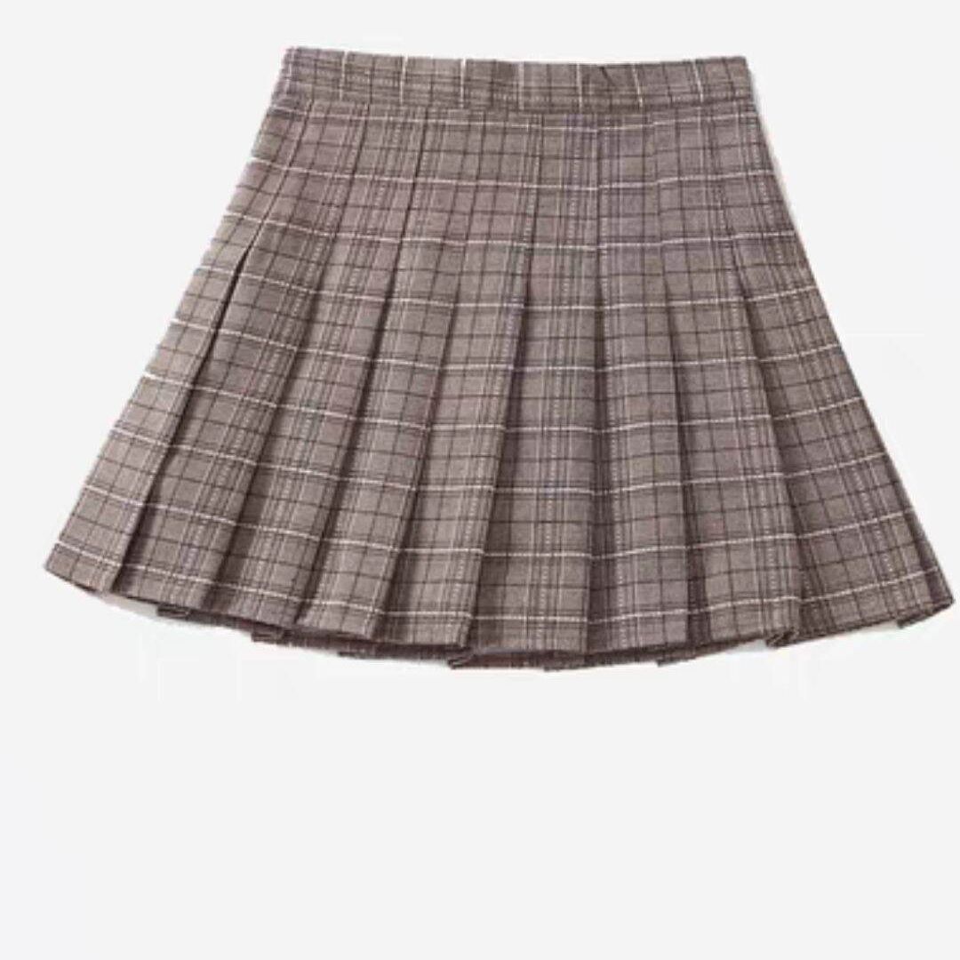 chân váy xếp ly kẻ trẻ emcv002