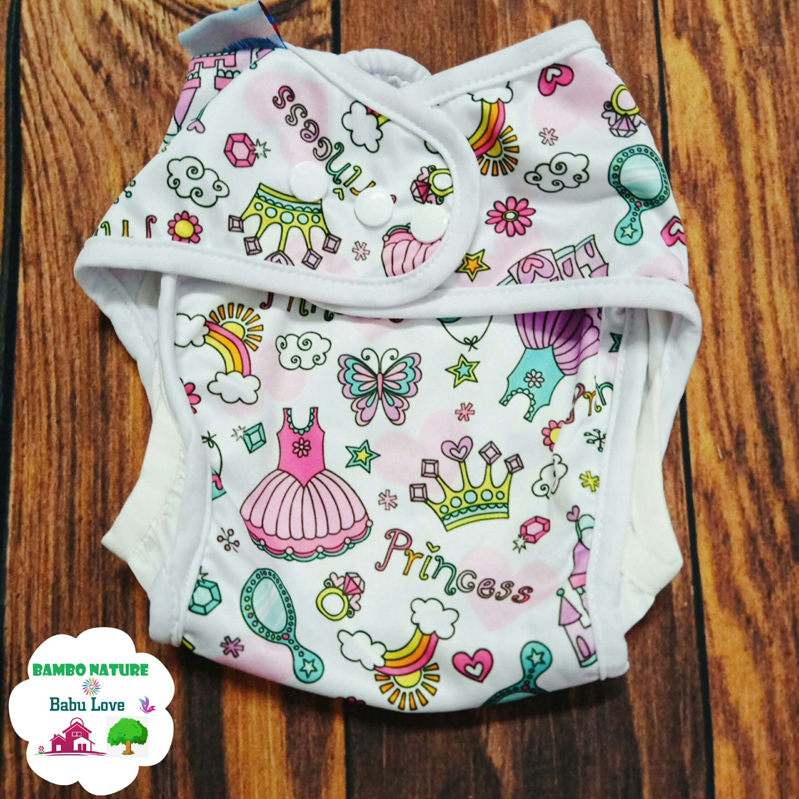 Combo 3 bộ bỉm vải, tã vải giặt được bambo nature babu love size m ,l
