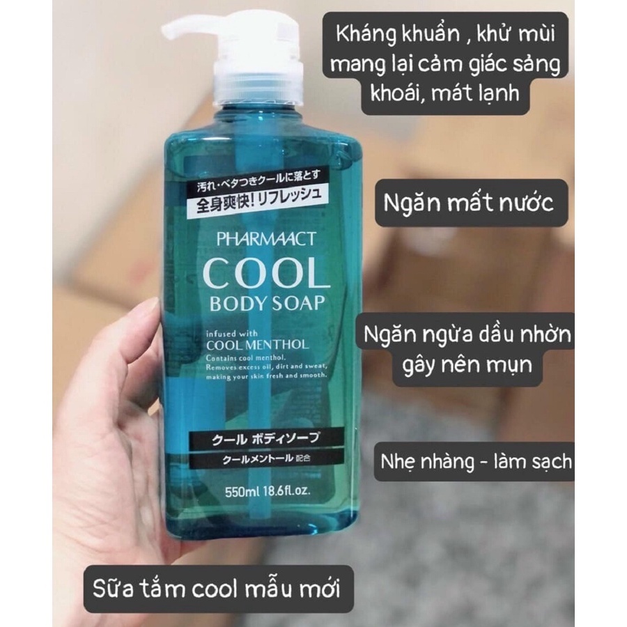 Sữa tắm Pharmaact Cool 550ml