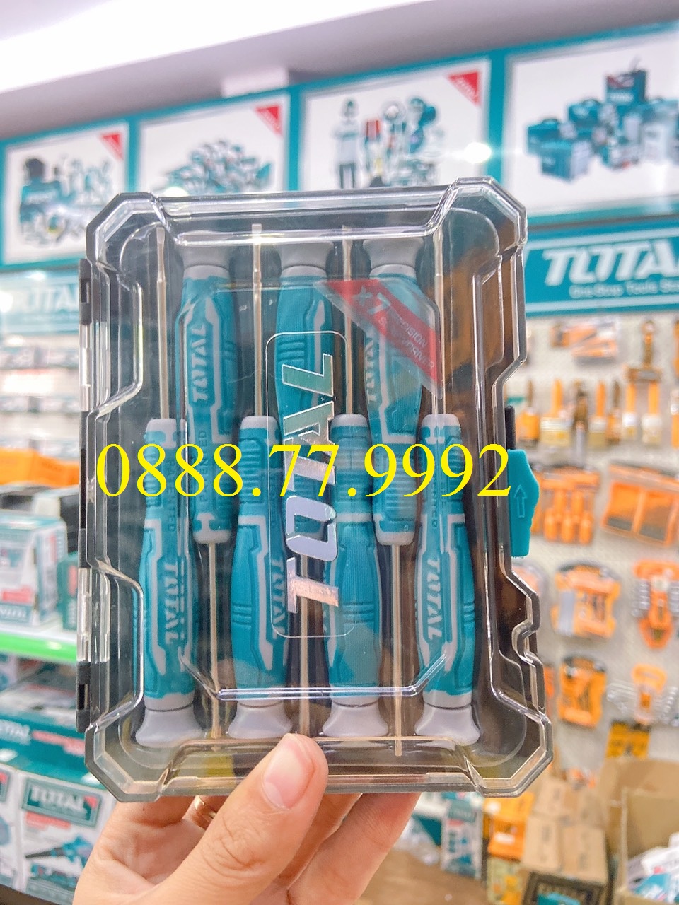 Bộ 7 tua vít đồng hồ Total THT250726