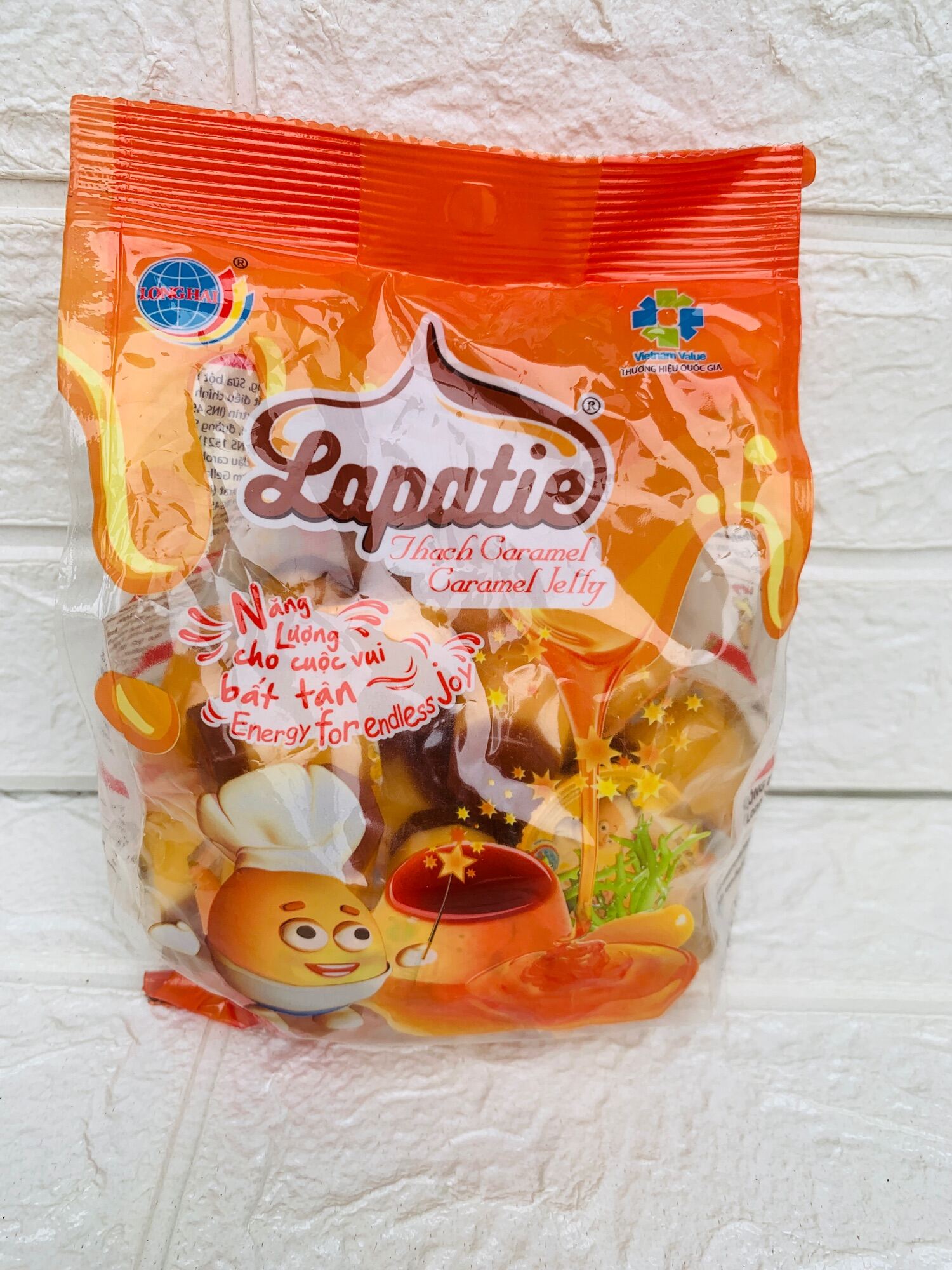 THẠCH CARAMEN LONG HẢI GÓI 400G