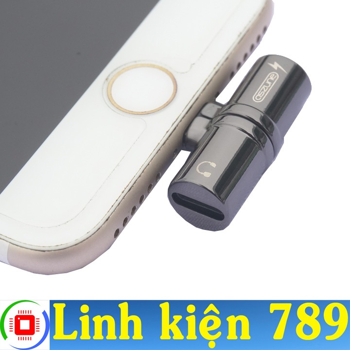 Jack Lightning iphone chia đôi sạc và tai nghe - Linh Kiên 789