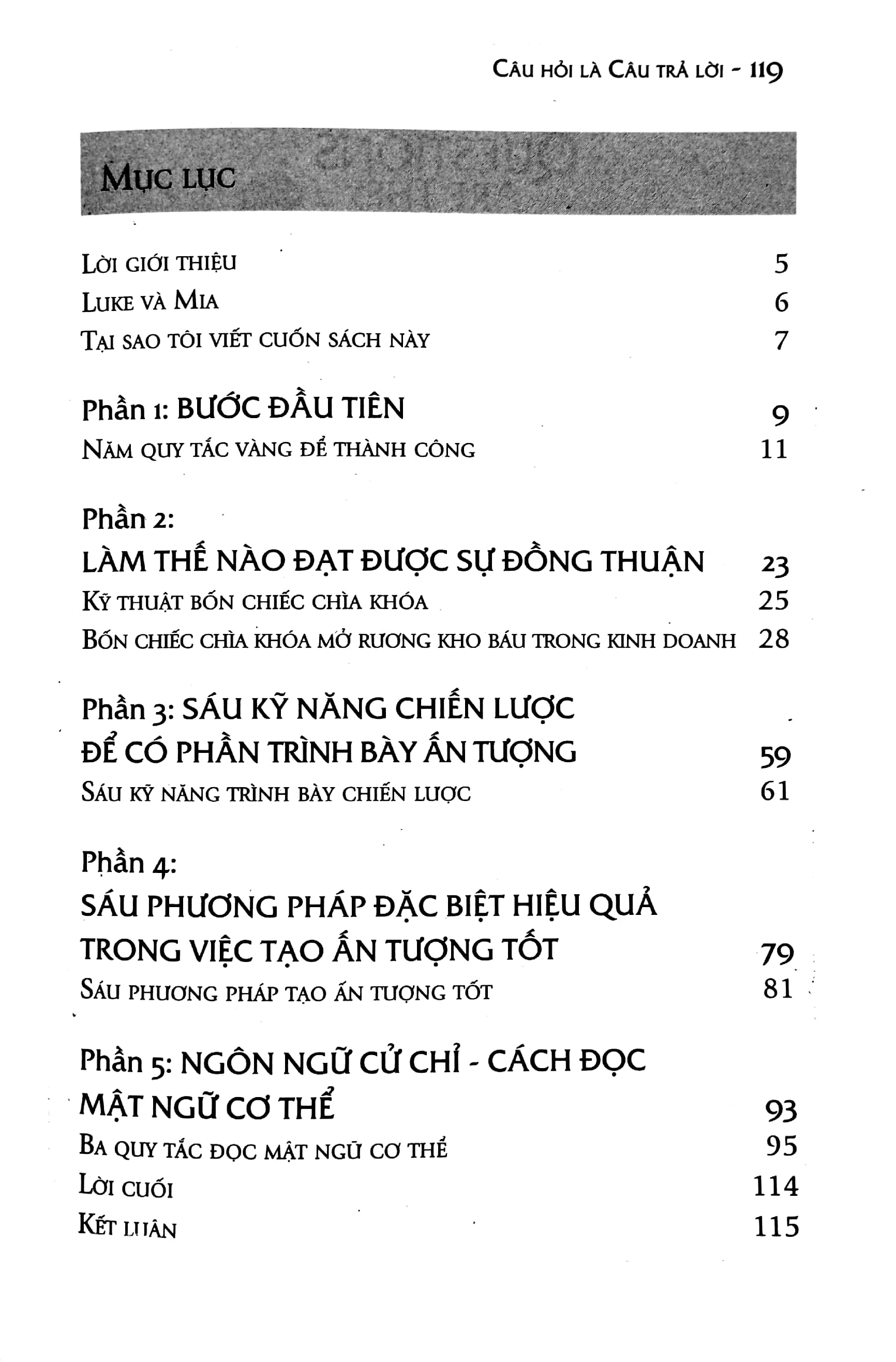 Câu hỏi là câu trả lời