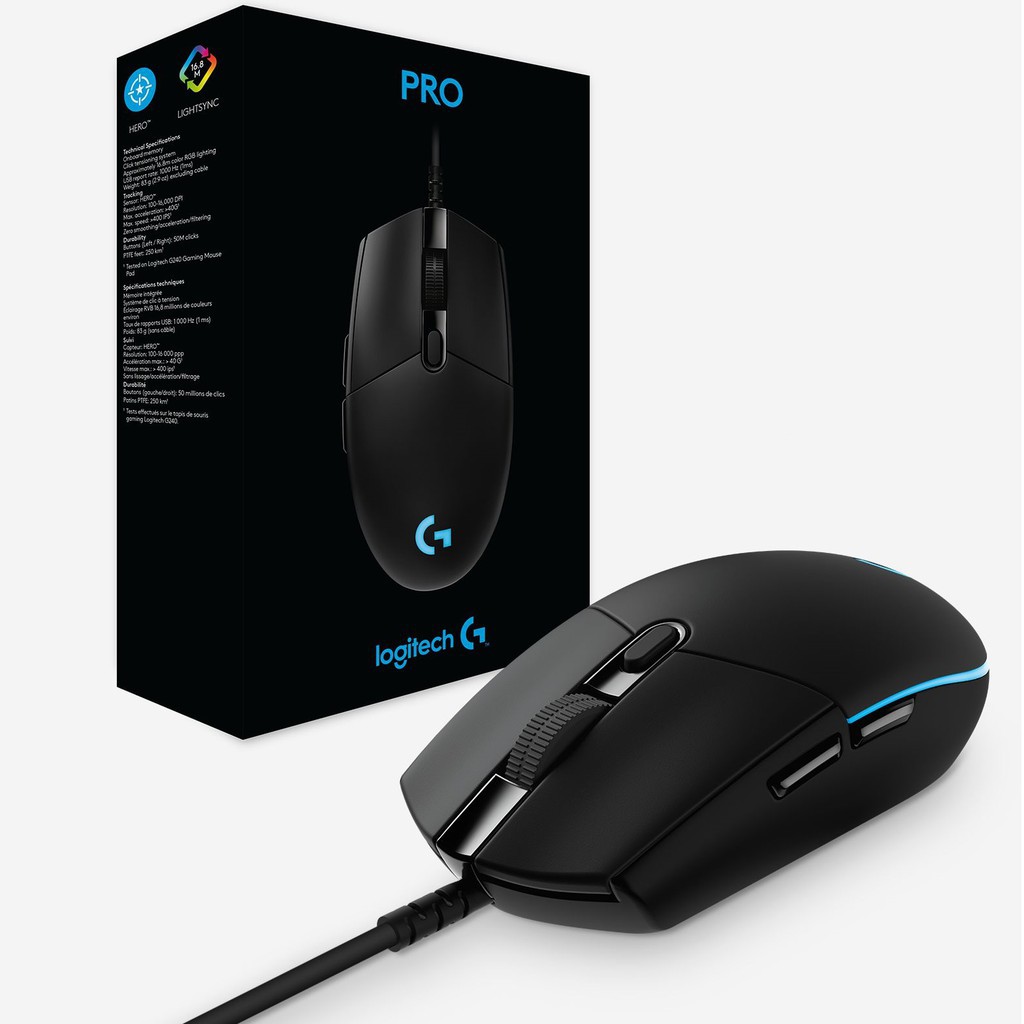 [Xả Hàng Siêu Rẻ] Chuột chơi game có dây Logitech G PRO HERO - Bảo Hành 12 Tháng