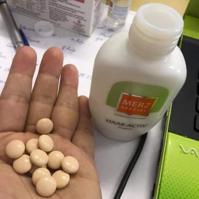 Viên Merz Special Hair-Active Dragees chăm sóc tóc -  Đức