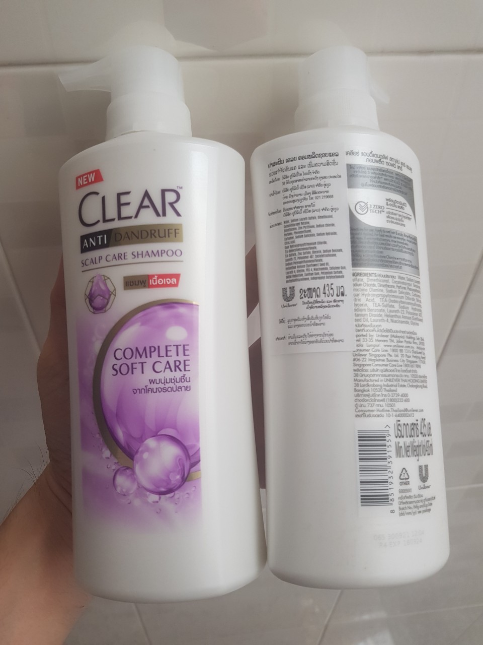 Dầu gội clear hoa tím thái lan 400ml