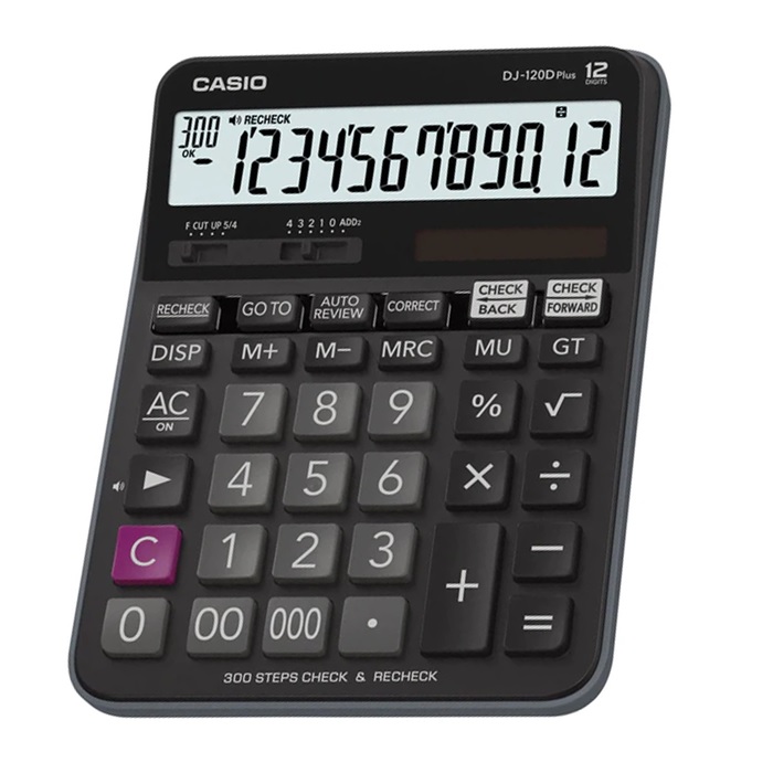 Máy tính Casio DJ-120D Plus - Chính Hãng Bitex, Bảo hành 7 năm