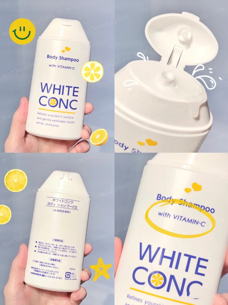 SỮA TẮM TRẮNG DA WHITE CONC NHẬT BẢN (CHAI 360ML)