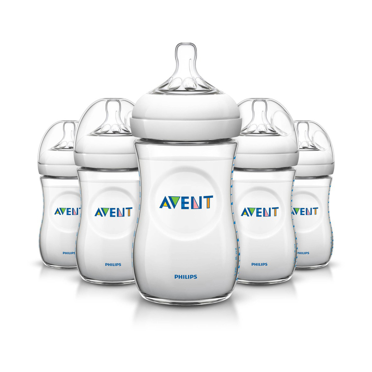 Combo 2 bình sữa philips Avent 125ml(Núm số 1)- 260ml (Núm số 2)