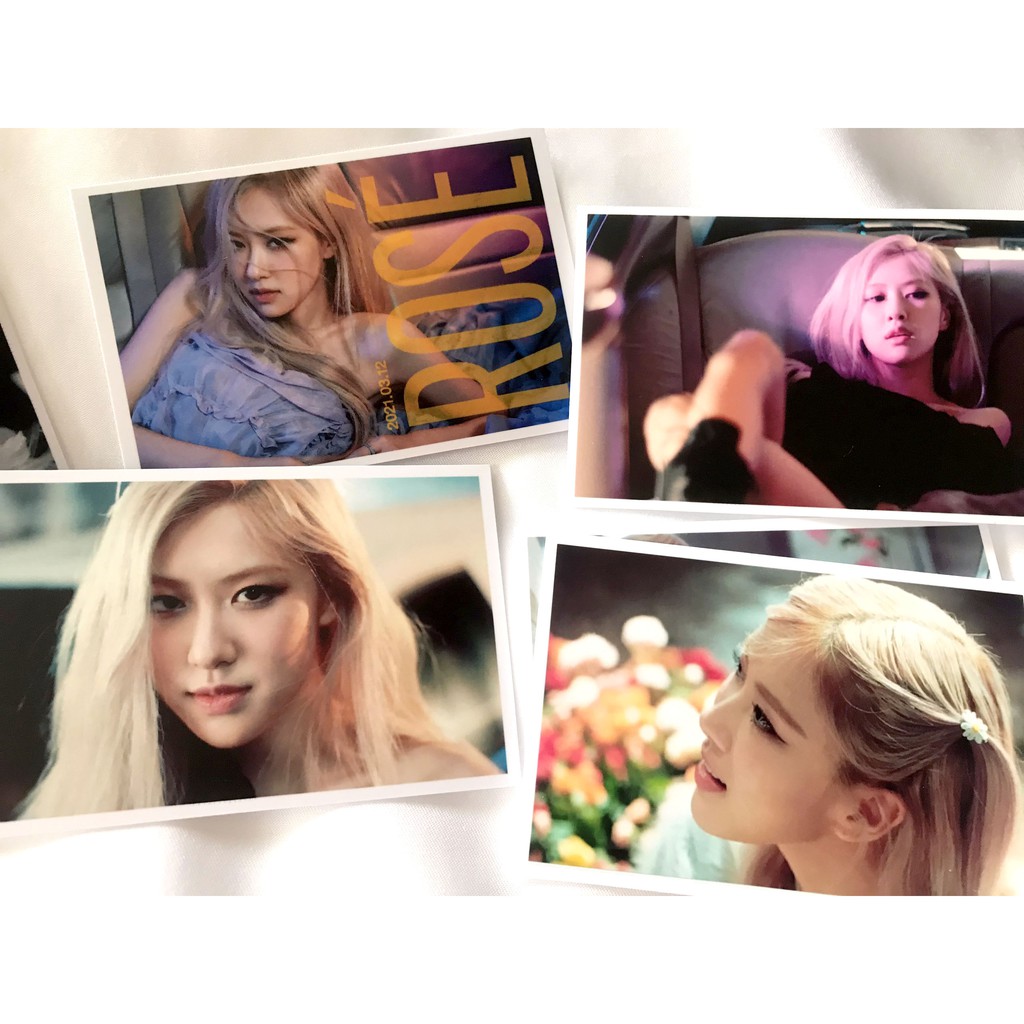 [Ép Lụa] Lomo Card 36 Ảnh Rosé - On The Ground