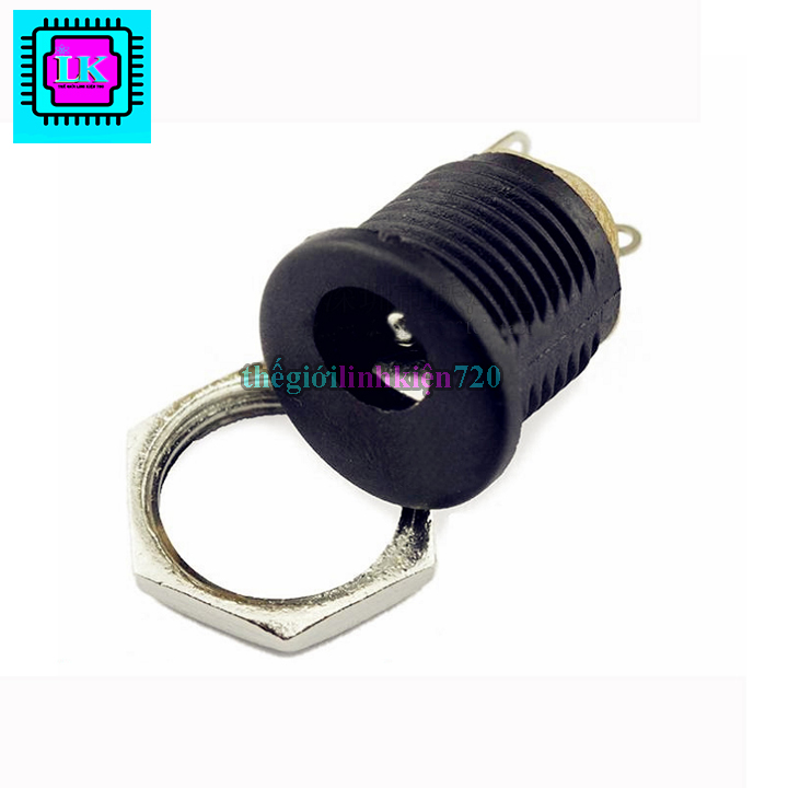 Jack dc 5.5x2.1 có ốc vặn