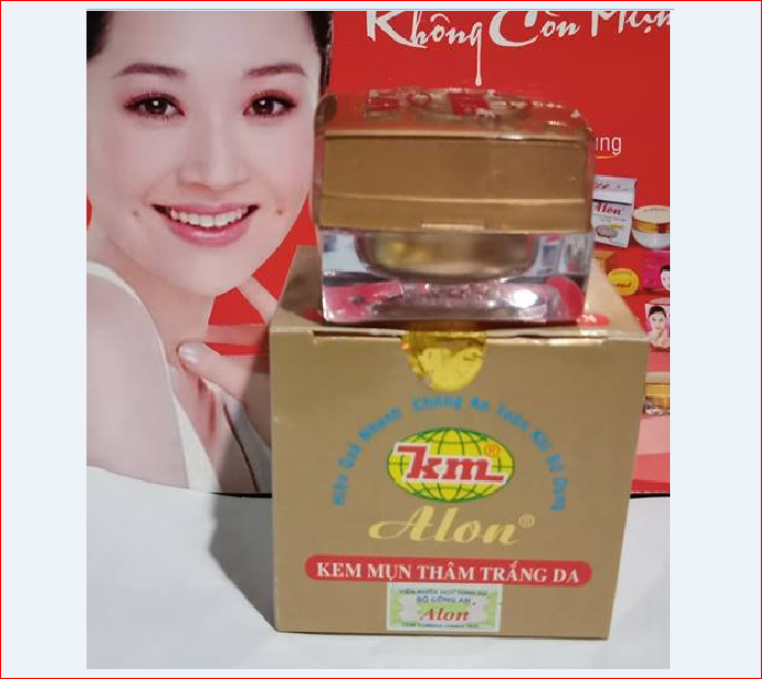 Kem mụn thâm, trắng da Alon 6g