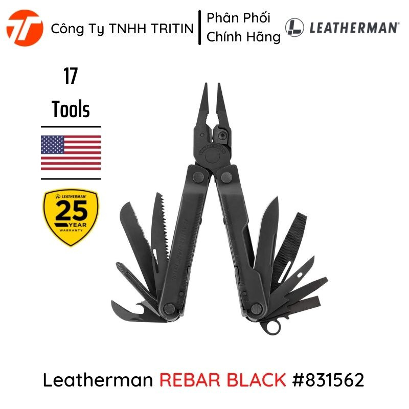 Dụng cụ đa năng leatherman rebar 17 tools - bảo hành 25 năm | tritin