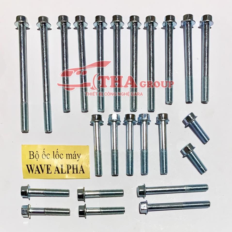 [Mã SKAMLSC5705 giảm 10% đơn 100K] Full Bộ Ốc Dàn Xe Wave Rs-Wave A-Wave S
