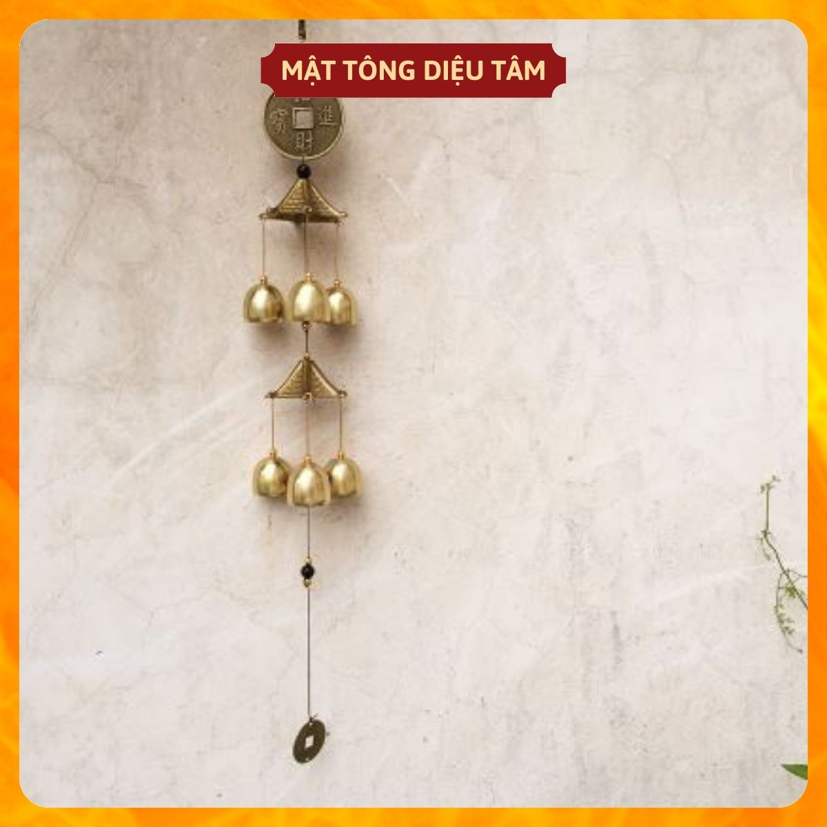 Wind chimes Bagua 6 fruit LOC đến home