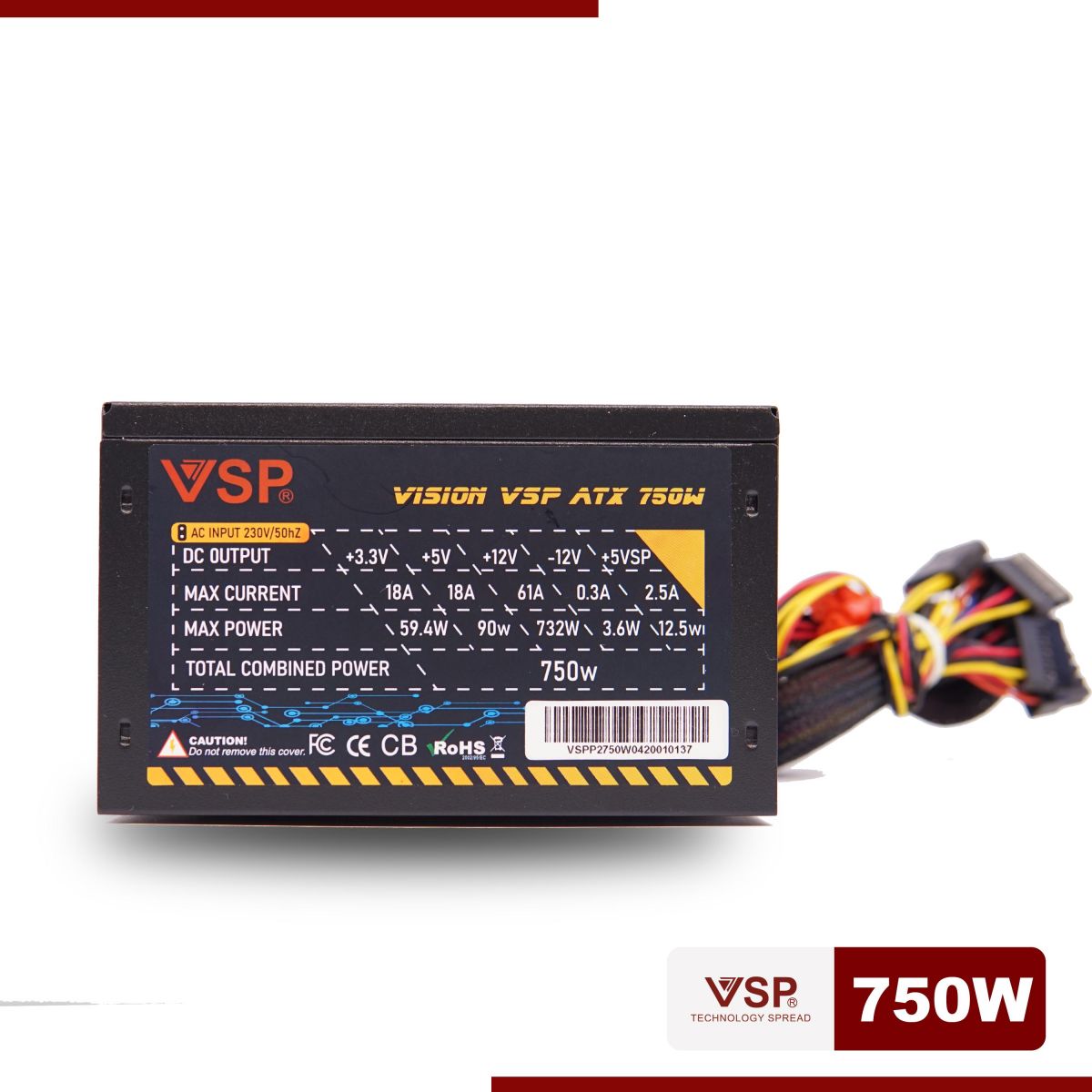 Nguồn vi tính VSP Vision 750W