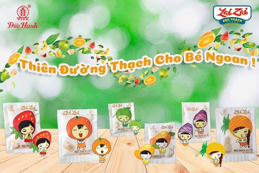 [ Giòn zai ] 1 gói THẠCH HOA QUẢ ZAI ZAI