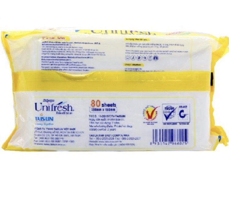 Khăn Ướt Unifresh  80 tờ