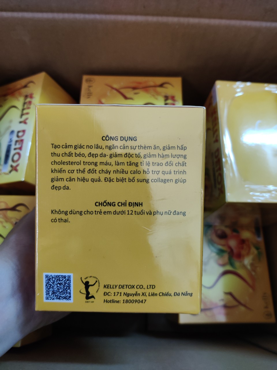 COMBO 2 HỘP TRÀ (ĐÀO,NGŨ CỐC,XOÀI,VANG NHO,MATCHA)  DIETVIP KELLY DETOX