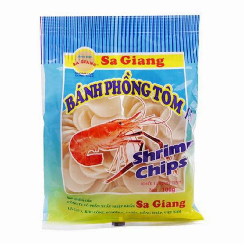 (Combo 5 gói) bánh phồng tôm sa giang [ gói 100g]