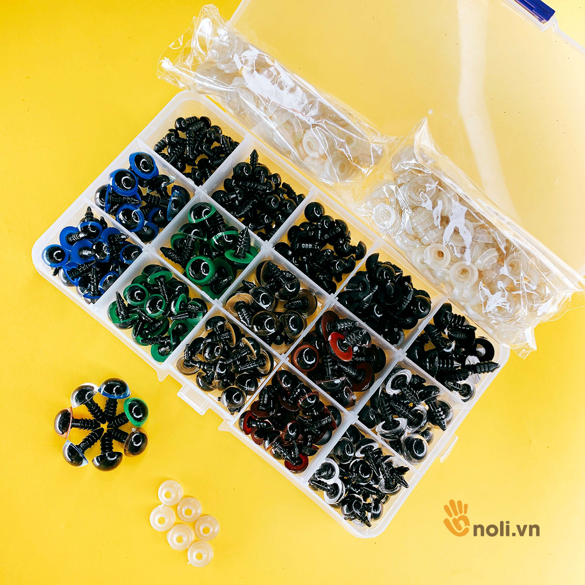 Colorful Safe Animal Eye Box - 264 pcs