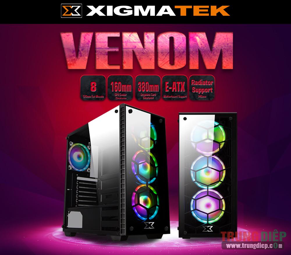 Vỏ máy tính (Case) Gaming Xigmatek Venom [no fan]