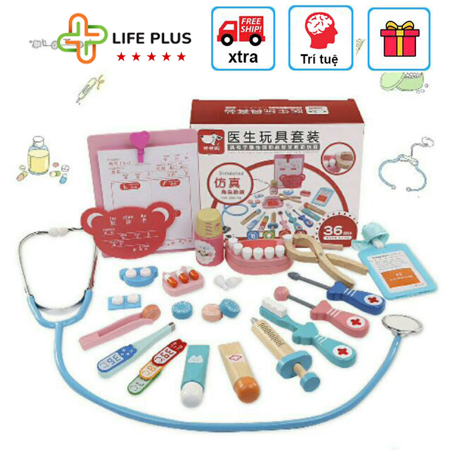 Đồ Chơi Đóng Vai Bác Sỹ Bằng Gỗ Cho Bé
