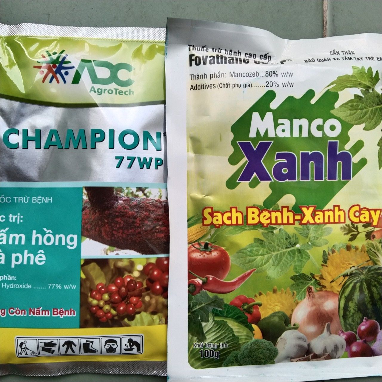 Combo trừ bệnh thán thư và nấm hồng champion - mancozeb 100gr/gói
