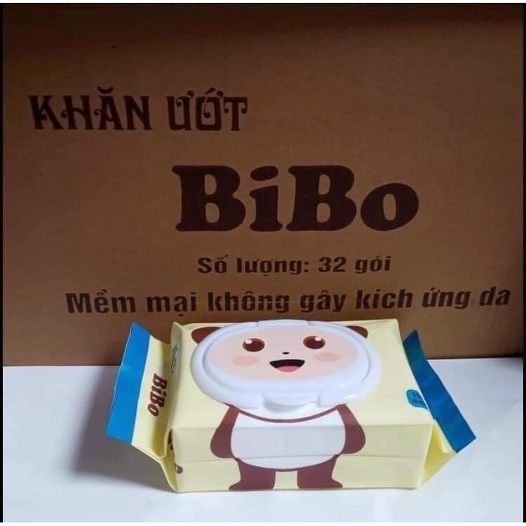 GÓI 100 tờ Khăn ướt không mùi BiBo ( 1 gói)