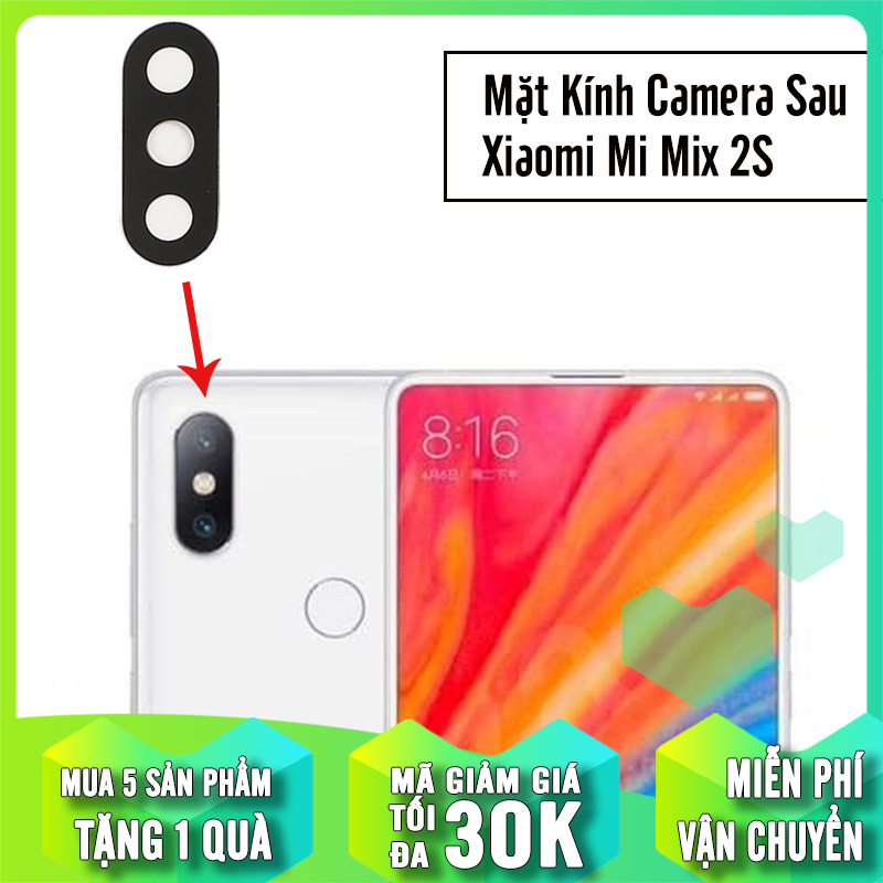 Mặt kính thay thế camera sau cho Xiaomi Mi Mix 2S