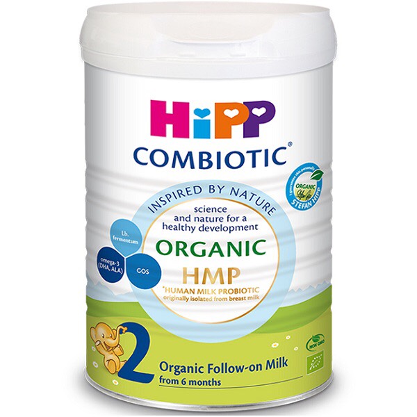 Sữa HiPP 2 Organic Combiotic 800g sữa  bột dinh dưỡng công thức cho trẻ từ 6 đến 12 tháng tuổi, chất lượng hữu cơ tự nhiên an toàn, hỗ trợ, tăng cường sức khoẻ hệ miễn dịch, bổ sung Omega 3 - 1 Đổi 1 Nếu Lỗi