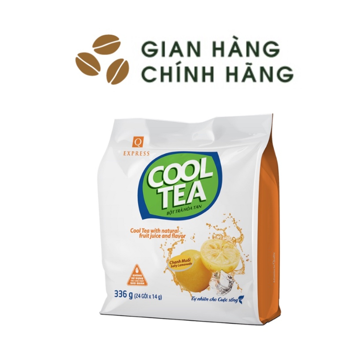 [Freeship 15k cho đơn từ 99k] Trà Chanh Muối Cool Tea Trần Quang bịch 336g (24 gói dài x 14g)