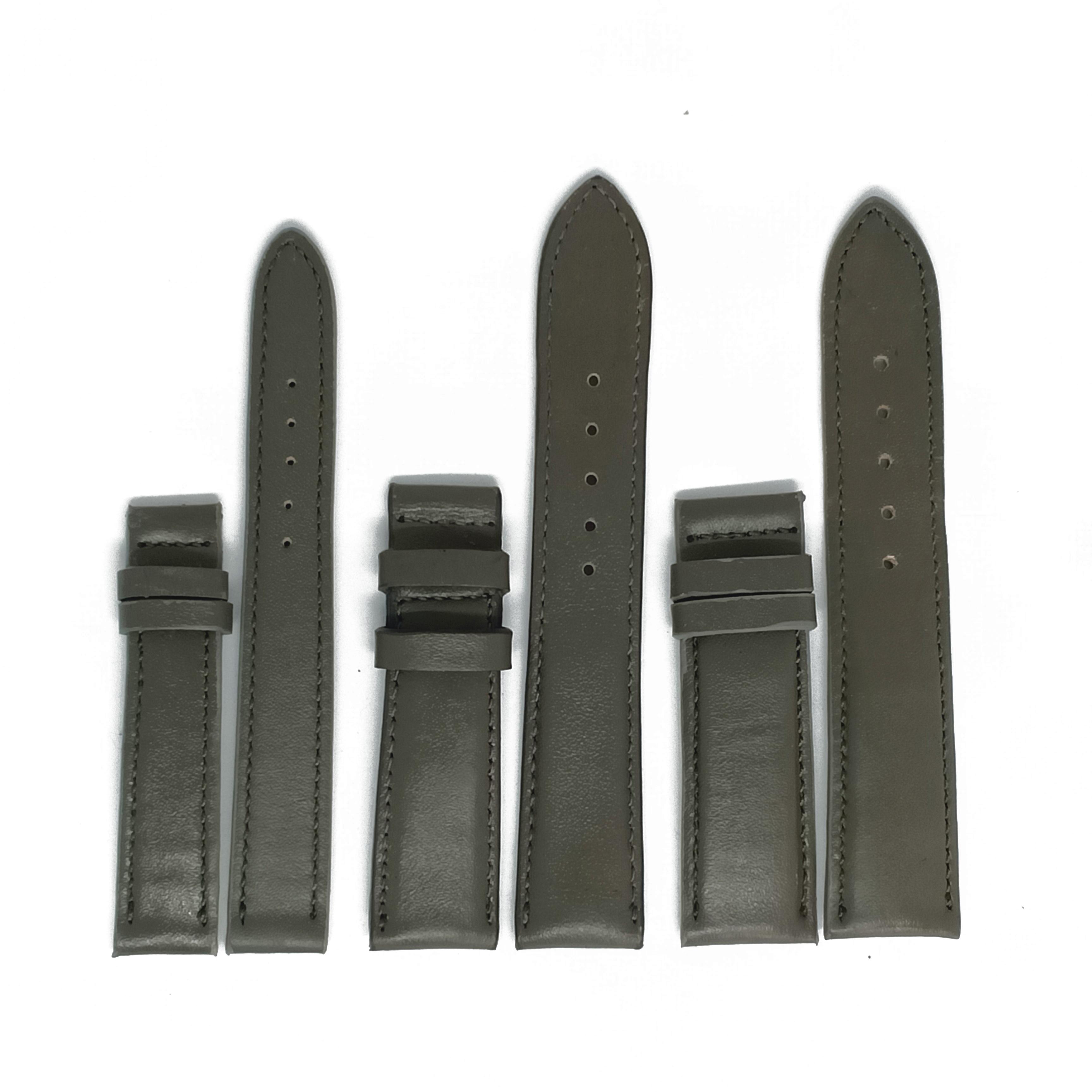 Dây đồng hồ nam nữ da bò màu xám size 16 - 18 - 20 TH8124