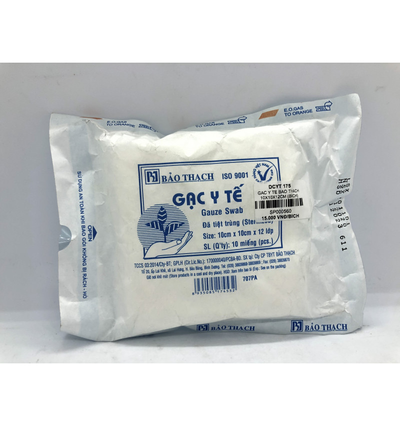 Gạc Bảo Thạch vô trùng đủ size dùng trong phẫu thuật, thẩm mỹ