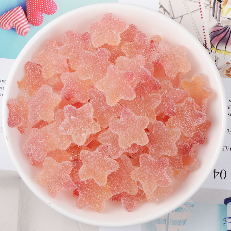 Combo 08 viên Charm Slime Squishy Kẹo dẻo tẩm đường