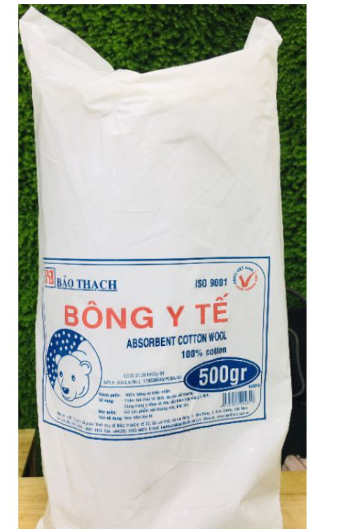 Bông gòn y tế bảo thạch thấm nước 500gr