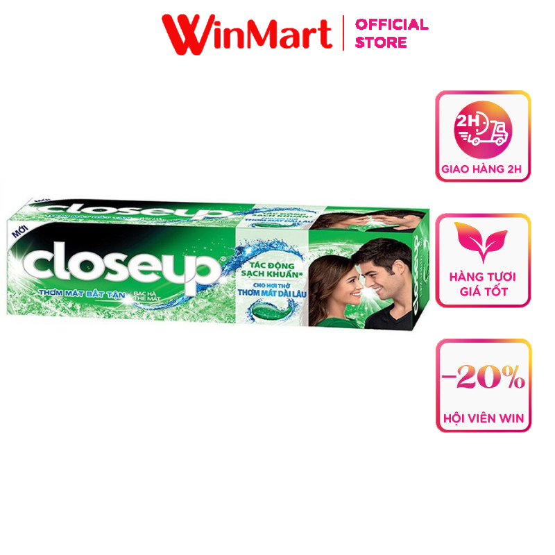 [Siêu thị WinMart] - Kem đánh răng Closeup hương bạc hà hộp 230g