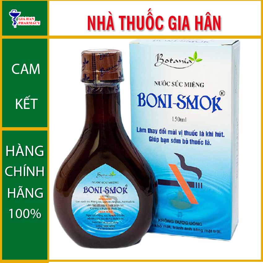 Boni-smok chai nước súc miệng 250ml- gia hân