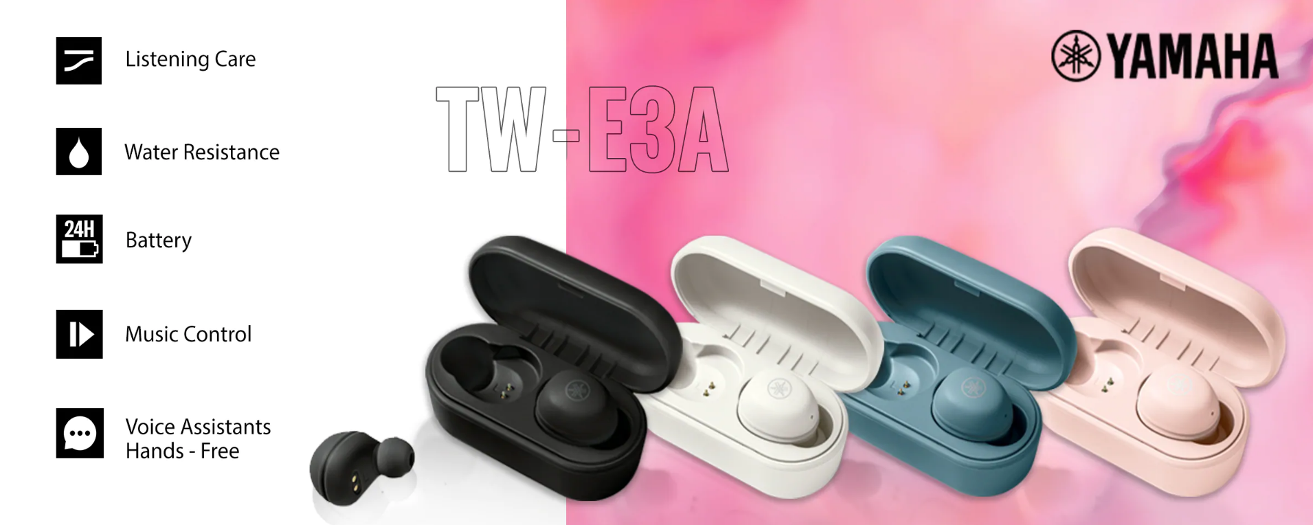 Wireless headset Yamaha true wireless tw-e3a genuine
