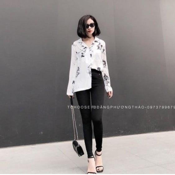 Quần LEGING  trơn nữ dáng dài full hộp chất đẹp