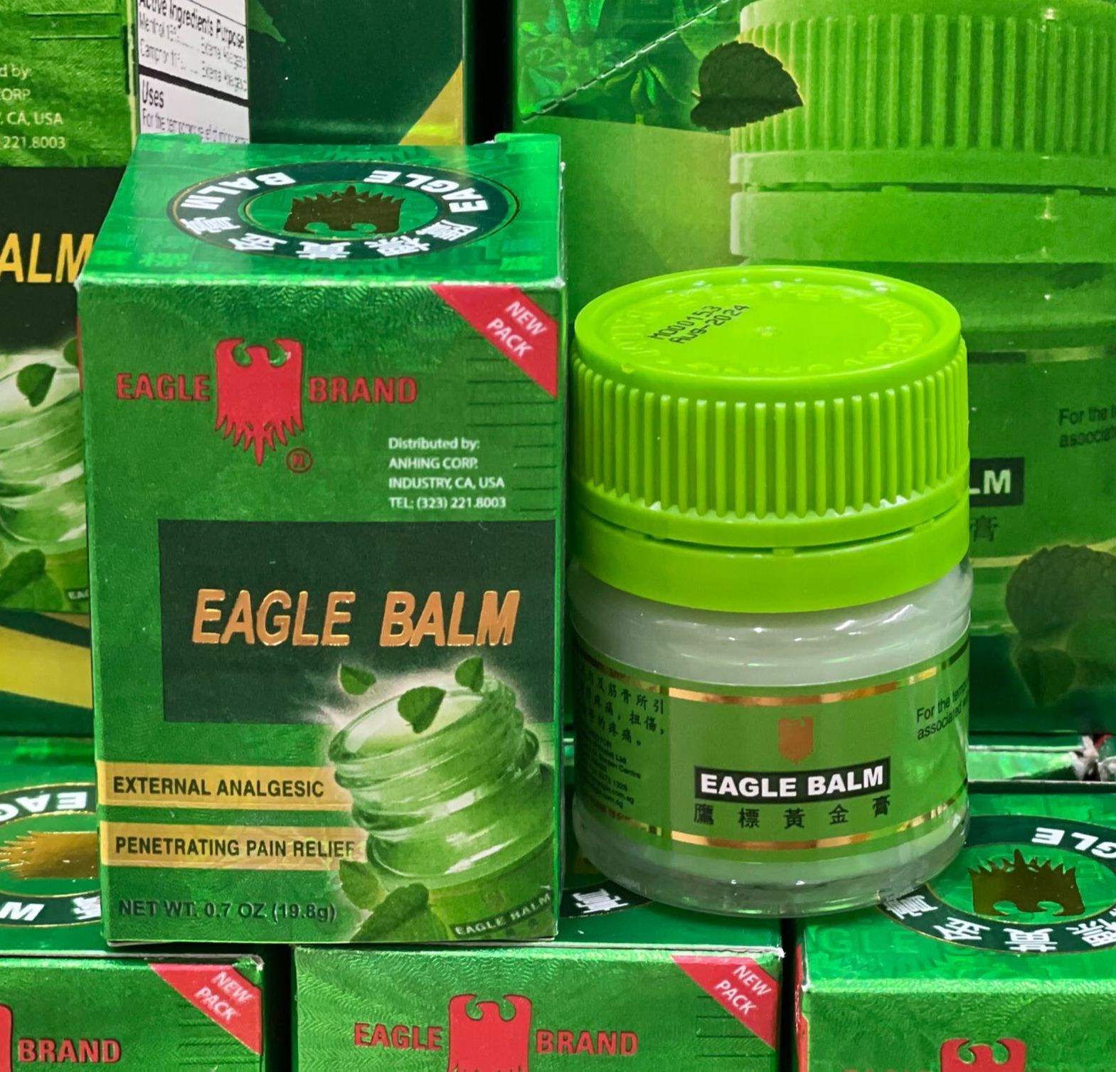 Dầu Cù Là con Ó Eagle Balm Eagle Brand 19,8g của Mỹ [USA]