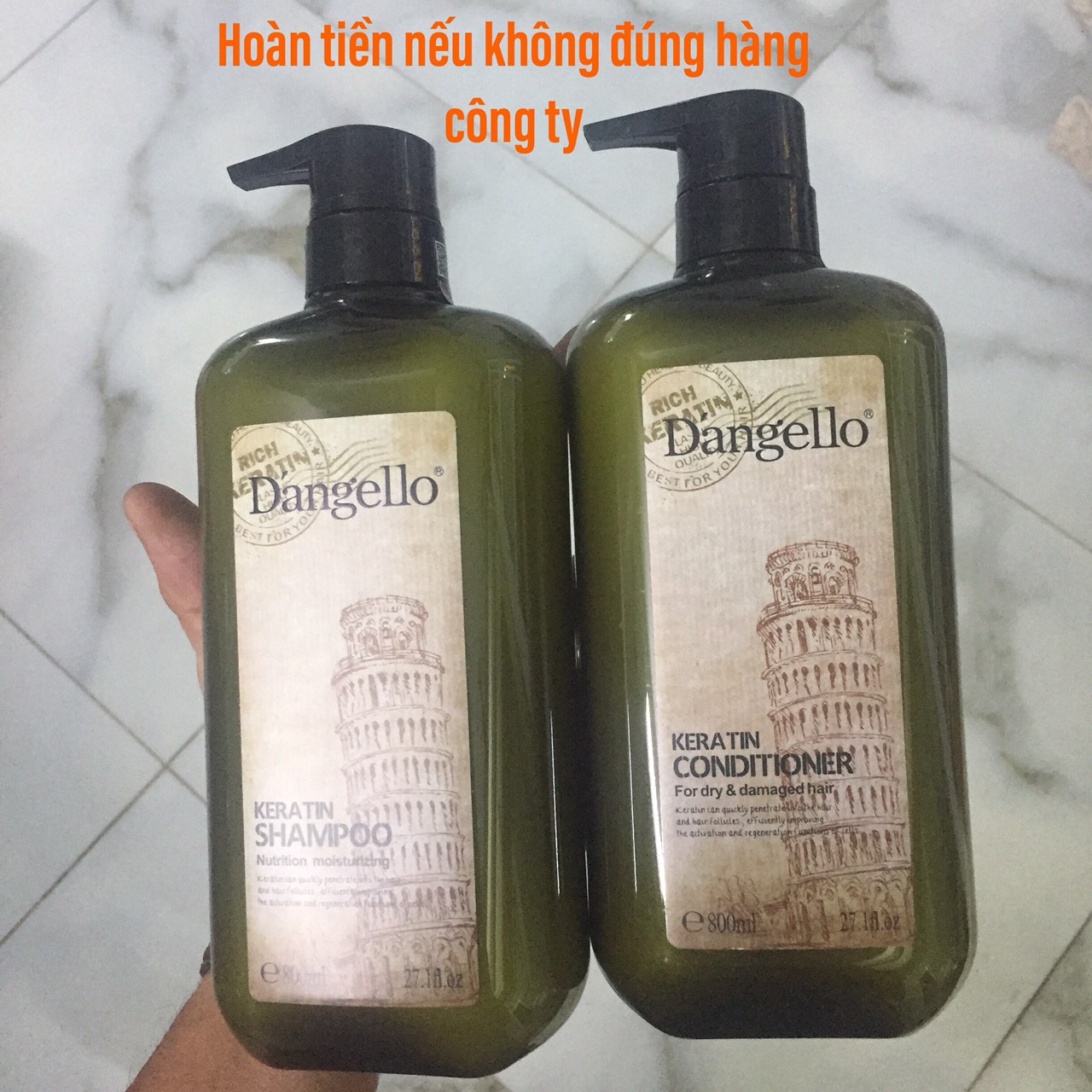 Dầu gội xả Dangello Keratin