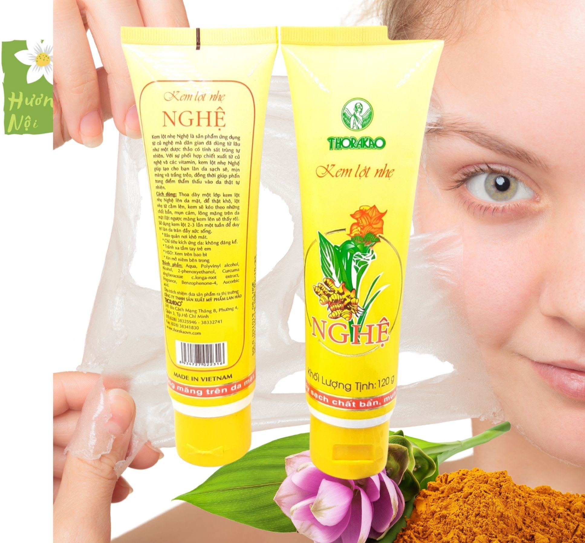[HCM]Kem lột nhẹ nghệ Thorakao 120g