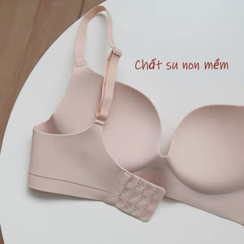 Áo Ngực Nữ Su Đúc Không Gọng Nâng Ngực Mặc Áo Dài Đẹp Chất Cao Su Non Liền Khối 977